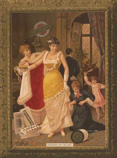 Подготовка к балу. by Герман Бенке, 1884 — digital art print download