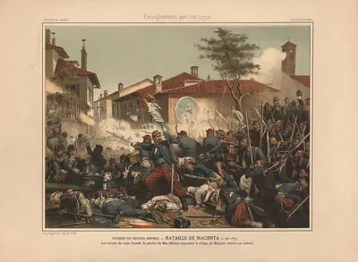 Война Второй империи. – Битва при Магенте (4 июня 1859) by Адольф Ивон, 1890 — digital art print download