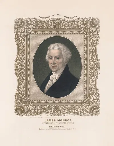 Джеймс Монро, 5-й президент США by Альберт Нюсам, 1846 — digital art print download