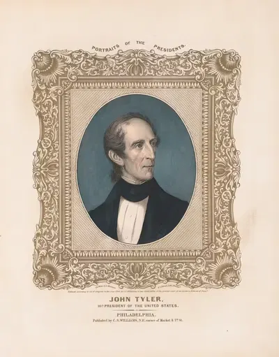 Джон Тайлер, 10-й президент Соединенных Штатов by Альберт Нюсам, 1846 — digital art print download