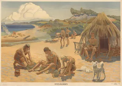 Каменный век by Арвид Фугстедт, 1942 — digital art print download