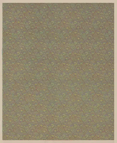 Павлинья расческа, № 2297, [зеленый, фиолетовый, желтый] by Чарльз Уильямс и Ко, 1918 — digital art print download
