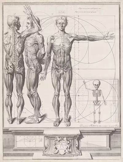 Атлас анатомии by Крисостомо Мартинес, 1680-1694 — digital art print download