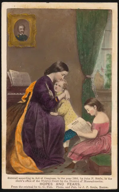 Hopes and fears by George Gardner Fish, 1864 — digital art print download