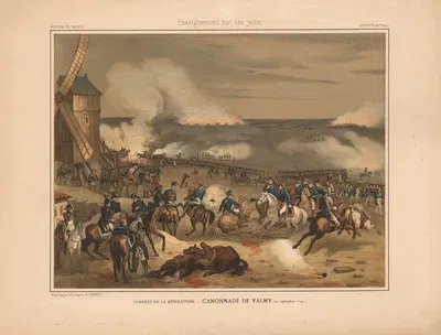 Революционные войны – Канонада при Вальми (20 сентября 1792) by Гораций Верне, 1890 — digital art print download