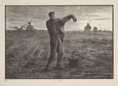 Вечер by Жак-Адриен Лавьель, 1830-1875 — digital art print download