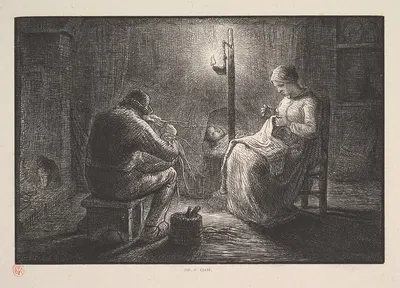 Ночь by Жак-Адриен Лавьель, 1830-1875 — digital art print download