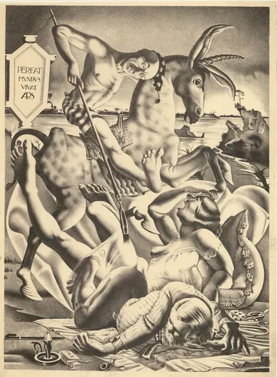 Pereat mundus vivat ars by Jan Gotard, 1927 — digital art print download