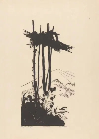 Папуэграф by Иоганнес Фредерик Энгельберт тен Клоостер, 1930 — digital art print download