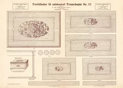 Модели для резьбы по дереву Пл.17 by Йорген Бука, 1933 — digital art print download