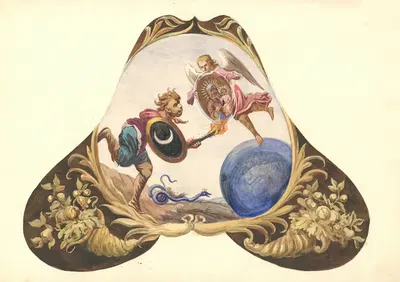 Ангел, защищающий мир Диском Марии by Юлиуш Макаравич, 1912 — digital art print download