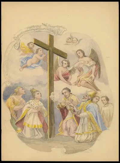 Христос, принимающий жертву Креста by Юлиуш Макаравич, 1912 — digital art print download