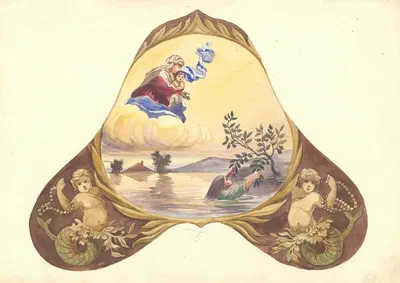 Матерь Божья спасает тонущую женщину by Юлиуш Макаравич, 1912 — digital art print download
