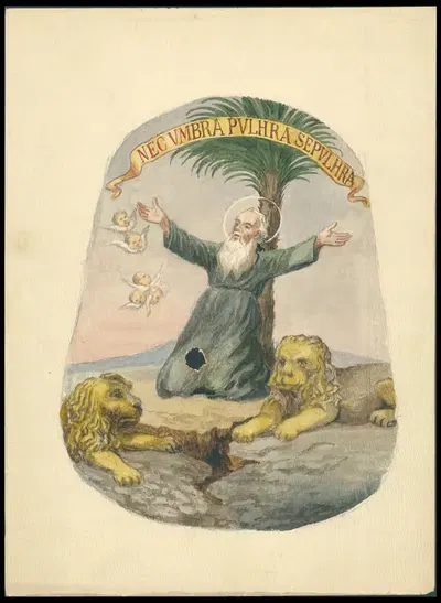 Nec umbra pulhra [!] sepulhra [!] by Юлиуш Макаравич, 1912 — digital art print download