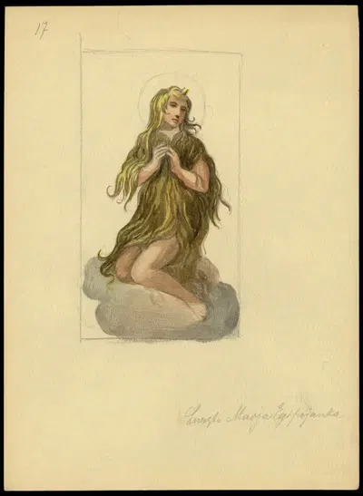 Святая Мария Египетская by Юлиуш Макаравич, 1912 — digital art print download