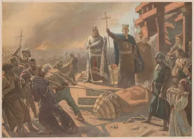 Захват крепости на мысе Аркона by Лауриц Туксен, 1894 — digital art print download