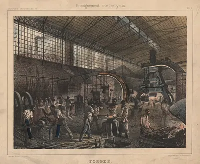 Forges by S. Ferat, 1890 — digital art print download