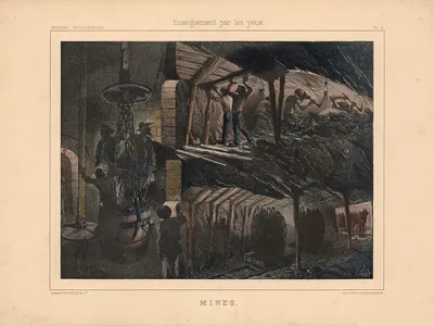 Mines by S. Ferat, 1890 — digital art print download