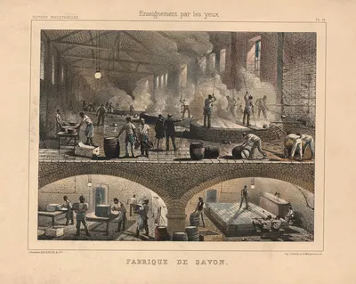 Soap factory by S. Ferat, 1890 — digital art print download