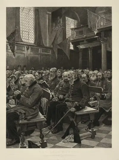 Последний сбор by Сэр Хьюберт фон Херкомер, 1878 — digital art print download