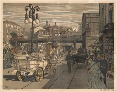 Storbyen by Walther Georgi, 1907 — digital art print download