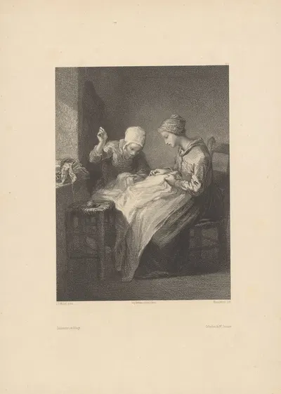 Деревенские портные by Адольф Муйлерон, 1848-1862 — digital art print download