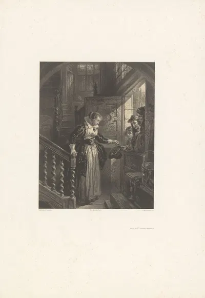 L'aumône by Adolphe Mouilleron, 1848-1862 — digital art print download