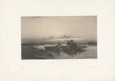 Паром by Адольф Муйлерон, 1848-1862 — digital art print download