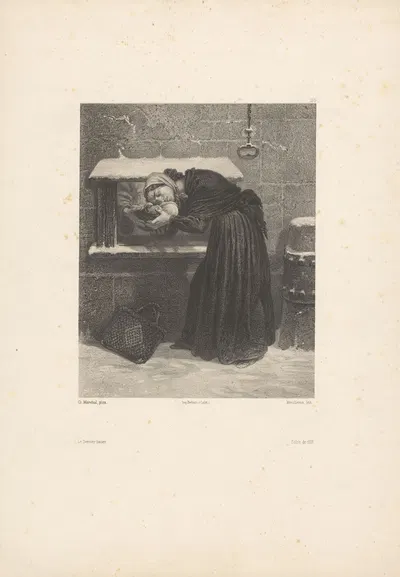 Последний поцелуй by Адольф Муйлерон, 1848-1862 — digital art print download