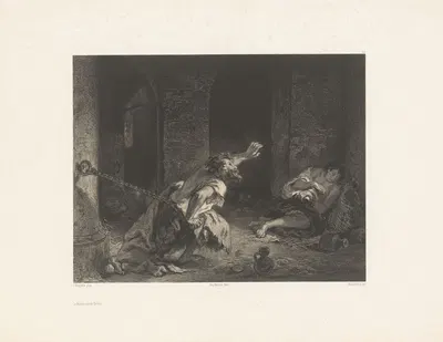 Узник Шильона by Адольф Муйлерон, 1848-1862 — digital art print download