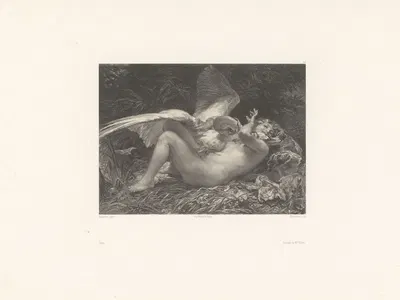 Леда by Адольф Муйлерон, 1848-1862 — digital art print download