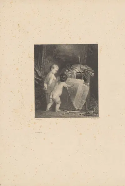 Любители by Адольф Муйлерон, 1848-1862 — digital art print download
