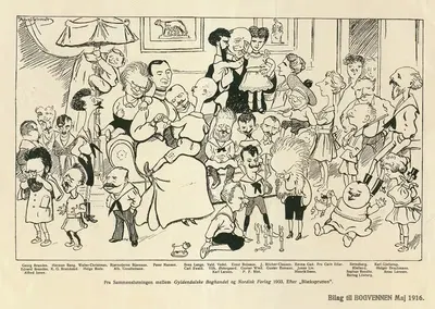 Herman Bang. – From the merger between Gyldendalske Boghandel and Nordisk Forlag in 1903 by Alfred Schmidt, 1916 — digital…