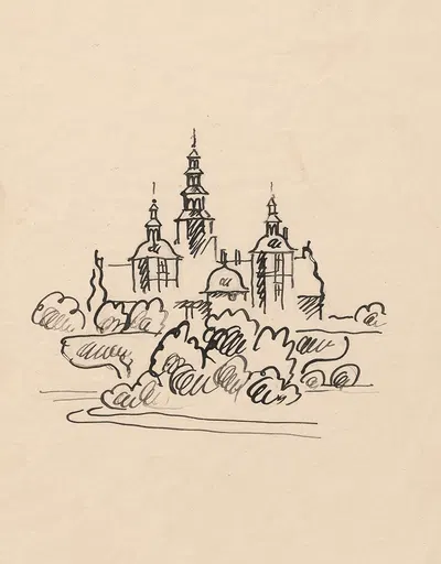 Розенборг by Аксель Нигард, 1928 — digital art print download