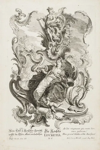 Лукреция by Бальтазар Сигмунд Зетлецкий, 1740-1768 — digital art print download
