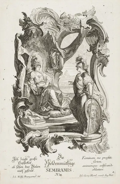 Semiramis by Balthasar Sigmund Setletzky, 1740-1768 — digital art print download