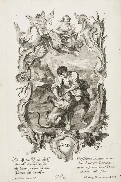 Simson by Balthasar Sigmund Setletzky, 1740-1768 — digital art print download