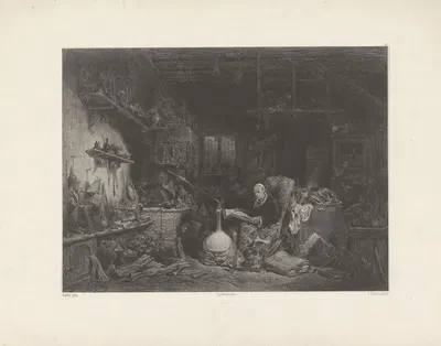 Алхимик by Селестен Франсуа Нантёй, 1848-1862 — digital art print download