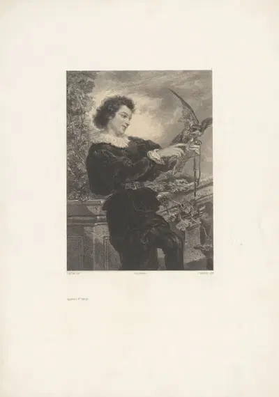 Фальконьер by Селестен Франсуа Нантёй, 1848-1862 — digital art print download