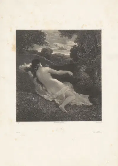 Сон by Селестен Франсуа Нантёй, 1848-1862 — digital art print download