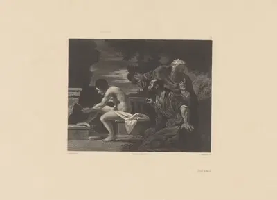 Сусанна и старцы by Селестен Франсуа Нантёй, 1848-1862 — digital art print download