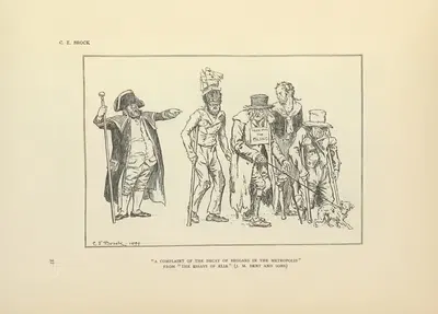 A complaint of the decay of beggars in the metropolis – The last essays of Elia by Charles Edmund Brock, 1914 — digital art…