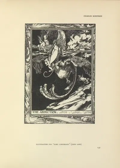 Похищение – Король Длиннобородый by Чарльз Робинсон, 1914 — digital art print download