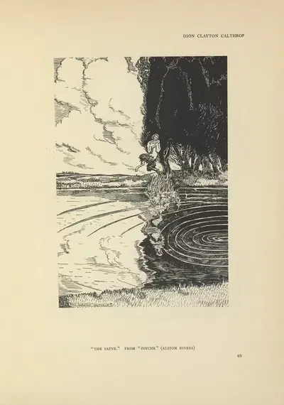 Сатир – Психея by Дион Клейтон Калтроп, 1914 — digital art print download