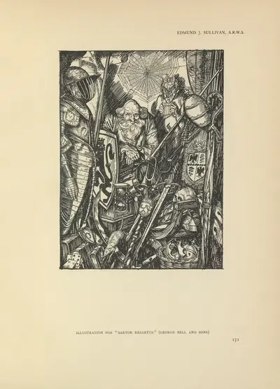 Иллюстрация для Сартор Ресартус by Эдмунд Джозеф Салливан, 1914 — digital art print download