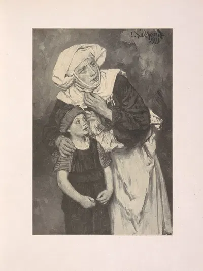 Удивленные by Эдуард фон Гебхардт, 1912 — digital art print download