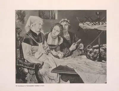 Bei der Arbeit by Eduard von Gebhardt, 1912 — digital art print download