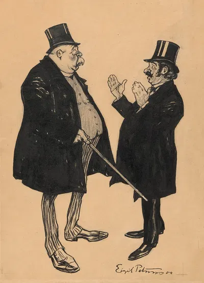 После похорон в маленькой провинции by Эйгил Петерсен, 1895-1917 — digital art print download