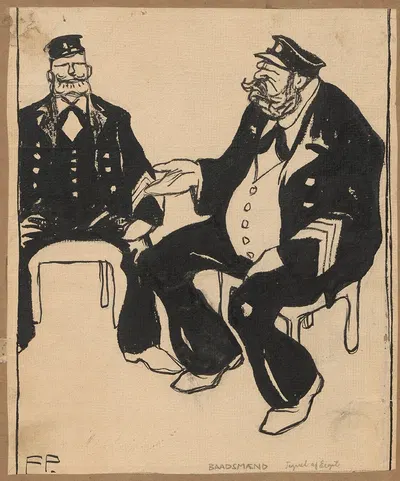 Лодочники by Эйгил Петерсен, 1895-1917 — digital art print download