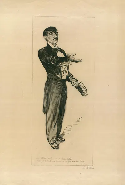 Herman Bang by Emil Krause, 1901 — digital art print download